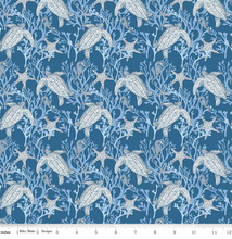 Load image into Gallery viewer, Riley Blake - Ocean Oasis - Main Ocean - 1/2 YARD CUT