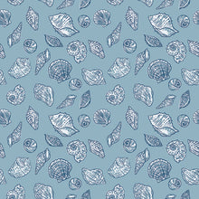 Load image into Gallery viewer, Riley Blake - Ocean Oasis - Seashells Stone - 1/2 YARD CUT