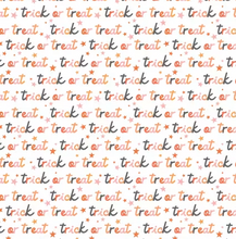 Load image into Gallery viewer, Riley Blake - Hey Pumpkin - Treat or Trick White - 1/2 YARD CUT