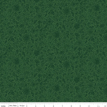 Load image into Gallery viewer, Riley Blake - Charming Christmas - Floral Outline Green - 1/2 YARD CUT