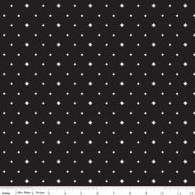 Load image into Gallery viewer, Riley Blake - Charming Christmas - Stars Black - 1/2 YARD CUT