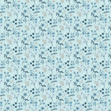 Load image into Gallery viewer, Riley Blake - Winter Magic - Floral Aqua - 1/2 YARD CUT