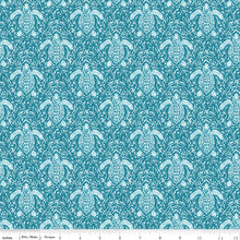 Load image into Gallery viewer, Riley Blake - Reef - Turtles Deep Water - 1/2 YARD CUT