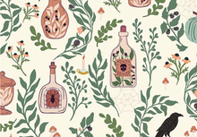 Load image into Gallery viewer, Riley Blake - The Apothecary - Main - Cream - 1/2 YARD CUT
