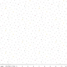 Load image into Gallery viewer, Riley Blake - Dapple Dot on White Rainbow - 1/2 YARD CUT