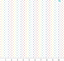 Load image into Gallery viewer, Riley Blake - Swiss Dot - Rainbow - 1/2 YARD CUT
