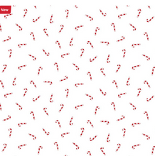 Load image into Gallery viewer, Riley Blake - Seasonal Basics - Candy Canes - 1/2 YARD CUT