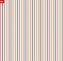 Load image into Gallery viewer, Riley Blake - Seasonal Basics - Ticking Stripe Christmas - 1/2 YARD CUT