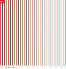 Load image into Gallery viewer, Riley Blake - Seasonal Basics - Ticking Stripe Christmas - 1/2 YARD CUT