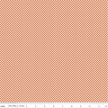 Load image into Gallery viewer, Riley Blake - Seasonal Basics - Gingham - Orange - 1/2 YARD CUT