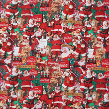 Load image into Gallery viewer, Northcott - Coca-Cola Christmas - Santa Scenes - 1/2 YARD CUT
