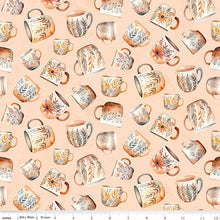 Load image into Gallery viewer, Riley Blake - Coffee Time - Coffee Mugs - 1/2 YARD CUT