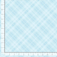 Load image into Gallery viewer, Timeless Treasures - Homestead Holiday - Blue Plaid - 1/2 YARD CUT