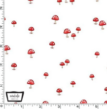 Load image into Gallery viewer, Michael Miller - Forest Adventure - Mushrooms - White - 1/2 YARD CUT