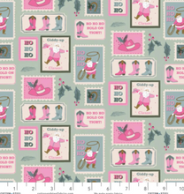 Load image into Gallery viewer, Cotton + Steel Fabrics - Yee-Haw Holidays - Christmas Post - 1/2 YARD CUT