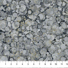 Load image into Gallery viewer, Northcott - Midas Touch - Dark Grey Bubble Texture - 1/2 YARD CUT