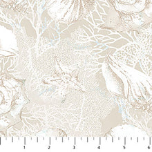 Load image into Gallery viewer, End of Bolt - Sea Breeze - Shells Cream - 1 yd 10"