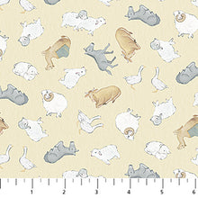 Load image into Gallery viewer, Northcott - The Nativity - Animal Toss - Cream - 1/2 YARD CUT