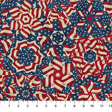Load image into Gallery viewer, Northcott - Stonehenge Stars & Stripes 14 - Pinwheels - 1/2 YARD CUT