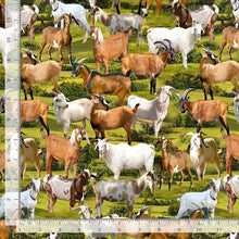 Load image into Gallery viewer, Timeless Treasures - Goats- 1/2 YARD CUT