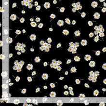 Load image into Gallery viewer, Timeless Treasures - Advice from a Sunflower - Tossed Small Daisies - 1/2 YARD CUT