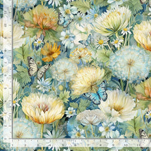 Load image into Gallery viewer, Timeless Treasures - Forest Whisper - Bloom Forest Floral & Butterflies - 1/2 YARD CUT