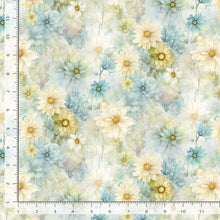 Load image into Gallery viewer, Timeless Treasures - Forest Whisper - Blue Daisy Bloom - 1/2 YARD CUT