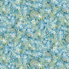 Load image into Gallery viewer, Timeless Treasures - Forest Whisper - Blue Tonal Floral - 1/2 YARD CUT