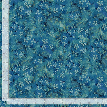 Load image into Gallery viewer, Timeless Treasures - Forest Whisper - Cobalt Tonal Floral - 1/2 YARD CUT