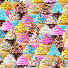 Load image into Gallery viewer, Timeless Treasures - The Sweet Life - Packed Cupcakes - 1/2 YARD CUT