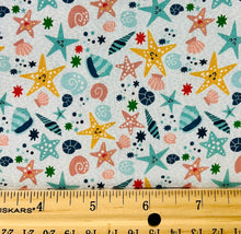 Load image into Gallery viewer, Paintbrush Studio - Marine Marvels - Starfish & Shells - 1/2 YARD CUT