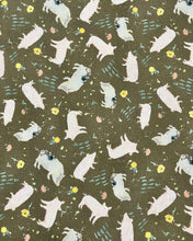 Load image into Gallery viewer, Timeless Treasures - Homestead - Tossed Pink & Black Pigs - 1/2 YARD CUT