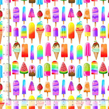 Load image into Gallery viewer, Timeless Treasures - Pool Party - Multi Popsicles - 1/2 YARD CUT