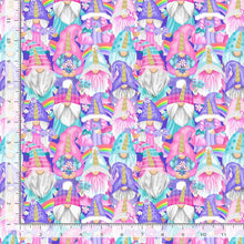 Load image into Gallery viewer, Timeless Treasures - Unicorn Gnomes - 1/2 YARD CUT