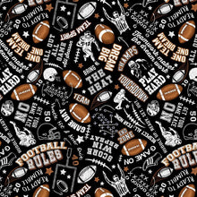 Load image into Gallery viewer, Timeless Treasures - Football Rules - 1/2 YARD CUT