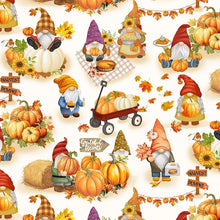 Load image into Gallery viewer, Timeless Treasures - Fall Festival - Fall Gnomes - 1/2 YARD CUT