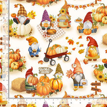 Load image into Gallery viewer, Timeless Treasures - Fall Festival - Fall Gnomes - 1/2 YARD CUT