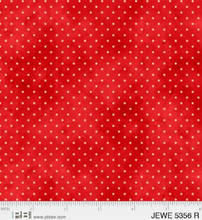 Load image into Gallery viewer, P&B Textiles - Jewel - Pin Dot - Red - 1/2 YARD CUT