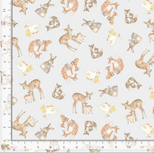 Load image into Gallery viewer, Timeless Treasures - Our Little Adventure - Tossed Forest Families - 1/2 YARD CUT