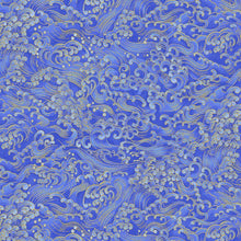 Load image into Gallery viewer, Timeless Treasures - Moonlight - Waves Metallic - 1/2 YARD CUT