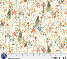 Load image into Gallery viewer, P&B Textiles - Mini Menagerie - Packed Animal All Over - 1/2 YARD CUT