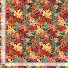 Load image into Gallery viewer, Timeless Treasures - Cabin Rules - Fall Leaves - 1/2 YARD CUT
