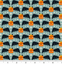Load image into Gallery viewer, Phoebe Fabrics - Ghostly Garden - Bat Colony - 1/2 YARD CUT