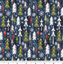 Load image into Gallery viewer, Phoebe Fabrics - Bundle Up - Christmas Forest - 1/2 YARD CUT