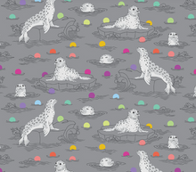 Load image into Gallery viewer, Tula Pink - Graywork - Seal the Deal - Shadow - 1/2 YARD CUT
