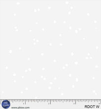 Load image into Gallery viewer, P&B Textiles - Rambling White on White Dots - 1/2 YARD CUT