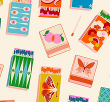 Load image into Gallery viewer, Ruby Star Society - Trinketry - Matchbooks Natural with Neon - 1/2 YARD CUT