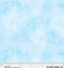 Load image into Gallery viewer, P&B Textiles - Sorbet - Pin Dot - Light Blue - 1/2 YARD CUT