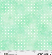 Load image into Gallery viewer, P&B Textiles - Sorbet - Pin Dot - Light Teal Green - 1/2 YARD CUT