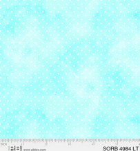 Load image into Gallery viewer, P&B Textiles - Sorbet - Pin Dot - Light Teal - 1/2 YARD CUT